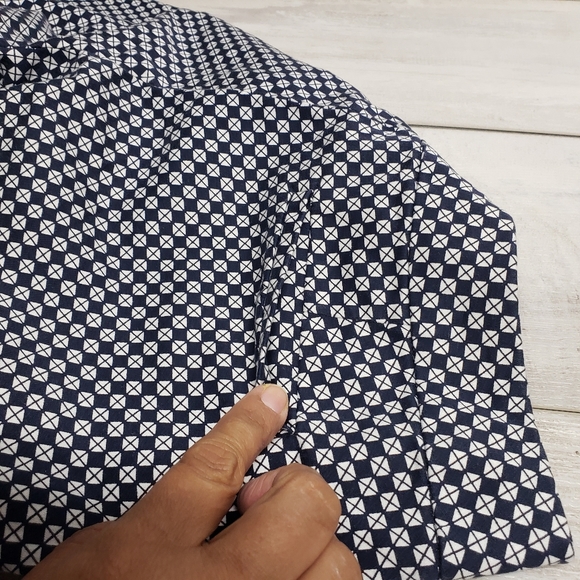 Valerie Bertinelli Cropped Pointi Pants Size 6 Navy White Work Preppy - Picture 8 of 12